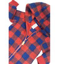 Macacão Peluciado Sherpa Com Capuz Carter`s - 6 meses - Carter`s