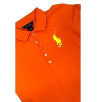 Vestido Manga Curta Laranja Ralph Lauren - 16 anos - Ralph Lauren