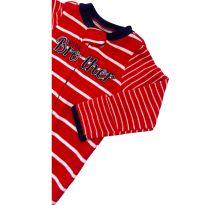 Macacão Manga Longa Listrado Carter`s - Recém Nascido - Carter`s