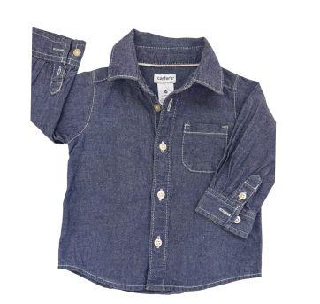 Camisa Jeans Carter`s - 6 meses - Carter`s