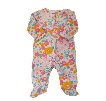 Macacão Manga Longa Estampado Carter`s - 0 a 3 meses - Carter`s