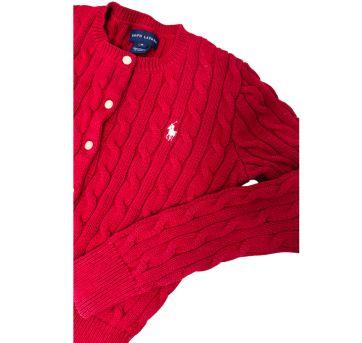 Cardigã Tricô Polo Ralph Lauren - 8 anos - Ralph Lauren