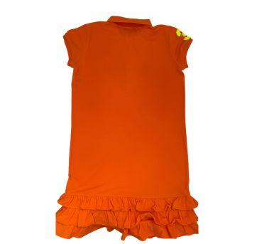Vestido Manga Curta Laranja Ralph Lauren - 16 anos - Ralph Lauren
