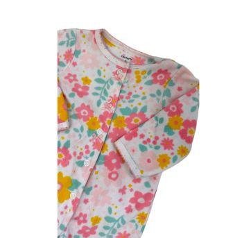 Macacão Manga Longa Estampado Carter`s - 0 a 3 meses - Carter`s