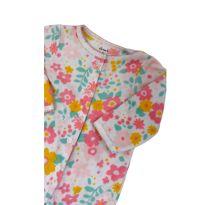 Macacão Manga Longa Estampado Carter`s - 0 a 3 meses - Carter`s