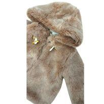 Casaco em Pelúcia Marrom Zara - 6 a 9 meses - Zara Baby