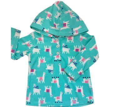 Casaco de Moletom Azul Estampado Carter`s - 2 anos - Carter`s