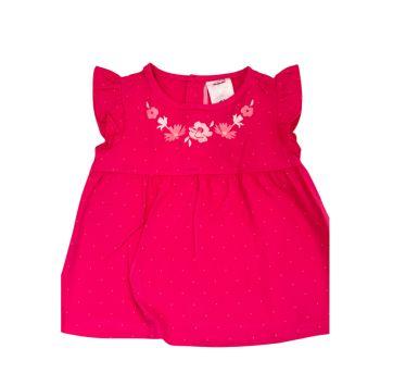 Vestido Manga Curta Rosa Carter`s - 3 anos - Carter`s