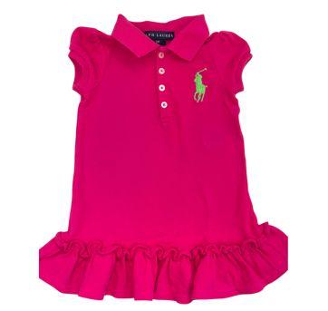Vestido Polo Ralph Lauren Rosa - 9 meses - Ralph Lauren