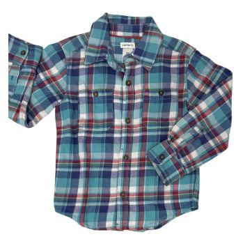 Camisa Casual Quadriculada Carter`s - 3 anos - Carter`s