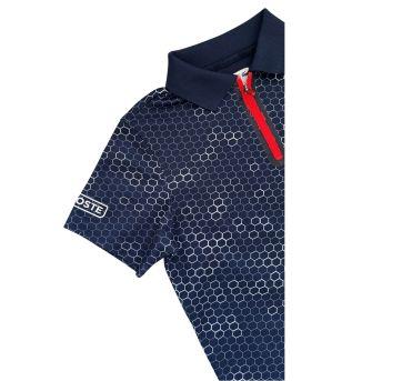 Camiseta Lacoste Azul Estampada - 8 anos - Lacoste