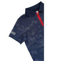 Camiseta Lacoste Azul Estampada - 8 anos - Lacoste