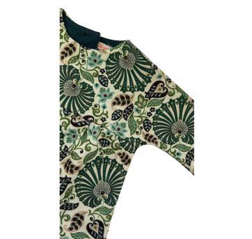 Vestido Manga Longa Estampada Green - 3 meses - Green