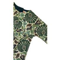 Vestido Manga Longa Estampada Green - 3 meses - Green