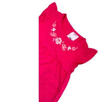 Vestido Manga Curta Rosa Carter`s - 3 anos - Carter`s