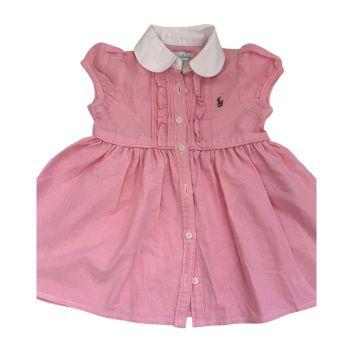 Vestido Mangas Curtas Polo Ralph Lauren - 6 meses - Ralph Lauren