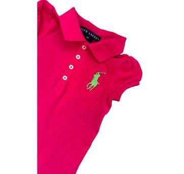 Vestido Polo Ralph Lauren Rosa - 9 meses - Ralph Lauren