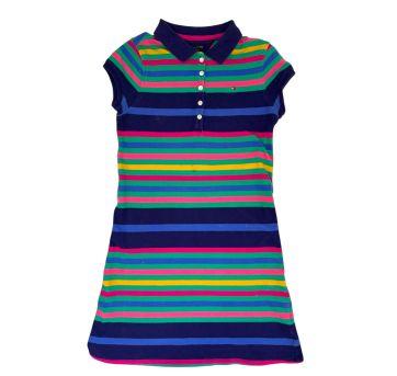 Vestido Polo Listrado Tommy Hilfiger - 10 anos - Tommy Hilfiger