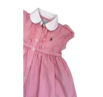Vestido Mangas Curtas Polo Ralph Lauren - 6 meses - Ralph Lauren