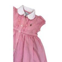 Vestido Mangas Curtas Polo Ralph Lauren - 6 meses - Ralph Lauren