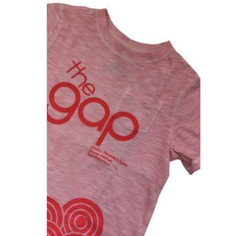 Camiseta Rosa Estampada GAP - 5 anos - Gap Kids
