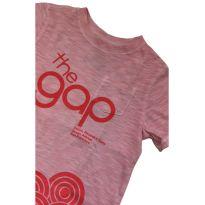 Camiseta Rosa Estampada GAP - 5 anos - Gap Kids
