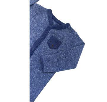 Macacão Manga Longa Carter`s Azul - Recém Nascido - Carter`s