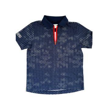 Camiseta Lacoste Azul Estampada - 8 anos - Lacoste
