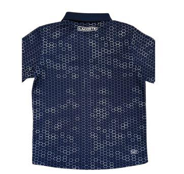 Camiseta Lacoste Azul Estampada - 8 anos - Lacoste