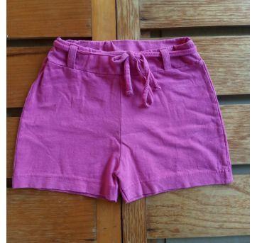 Conjuntinho Bulldog de Malha, Camiseta com Babado e Short com Cintinho - R 338 - 2 anos - PIMENTINHA KIDS