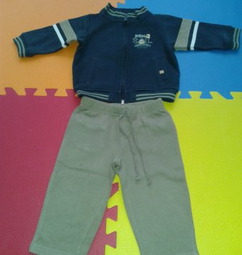 Conjunto de moleton Tip top tam Extra G - 9 a 12 meses - Tip Top