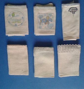 6 paninhos de boca - Sem faixa etaria - Não informada