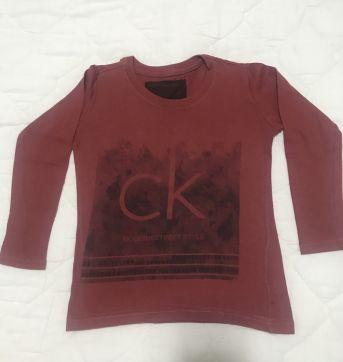 Camiseta manga longa calvin klein tam2 - 2 anos - Calvin Klein