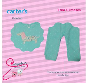 Macacão Carters Fleece - 12 a 18 meses - Carter`s