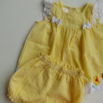 Conjunto Vestido + Tapa Fralda  tam 1 ano da Little Bitty (importado) novinho!! - 1 ano - Little Bitty (importado)