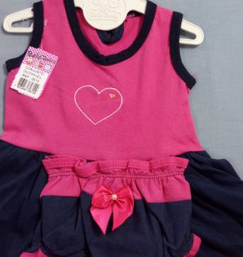 NOVO - Vestido Pink tam 1 ano. APROVEITE O FRETE GRÁTIS!! - 1 ano - Bella baby