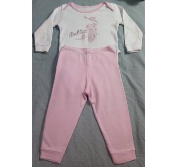 Conjunto Body + Calça Malha. APROVEITE O FRETE GRÁTIS!! - 9 a 12 meses - Baby