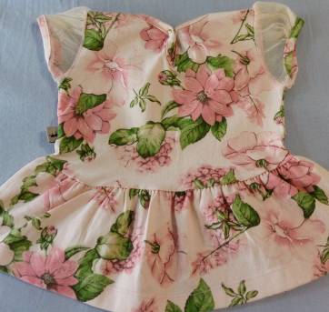 Vestido floral tam G Kiki Xodóestilosa!! - 9 a 12 meses - Kiki Xodó