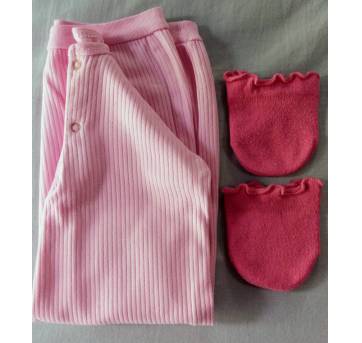 Camisola/Pijama Rosa Tam 0 a 6 meses da Gerber!! - 6 meses - Gerber