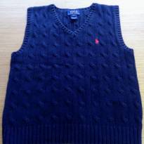 Colete Social Lã Azul tam 5 anos Ralph Lauren (original)NOVO!! - 5 anos - Ralph Lauren