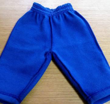 NOVA - Calça Moleton azul Inverno tam 9 a 12 meses !! - 9 a 12 meses - Confecções Infantis