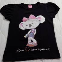 Camiseta Preta tam 12 anos LILICA RIPILICA!! - 12 anos - Lilica Ripilica