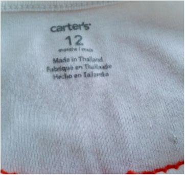 02 Bodys tam 12 e 18 meses CARTER`S!! - 12 a 18 meses - Carter`s