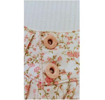 Bermuda Jeans Floral tam 1 BURILE JEANS! - 1 ano - BURILE