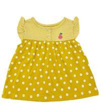 005 - Vestido Amarelo de Bolinhas - 1 ano - Carter`s