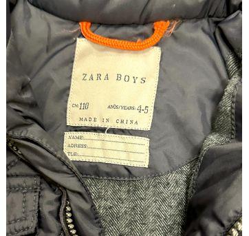 Jaqueta Zara com capuz removível - 4 anos - Zara