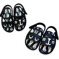 Sandália Mini Melissa + Fábula Preta - 19 - Mini Melissa e Fábula