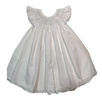 Vestidinho branco com bordadinho - 9 a 12 meses - Não informada