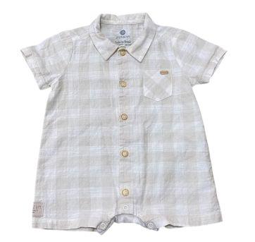 Romper xadrez Um mais Um - 6 a 9 meses - Um mais um