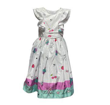 Vestido de festa Mio Bebê - 6 anos - Não informada